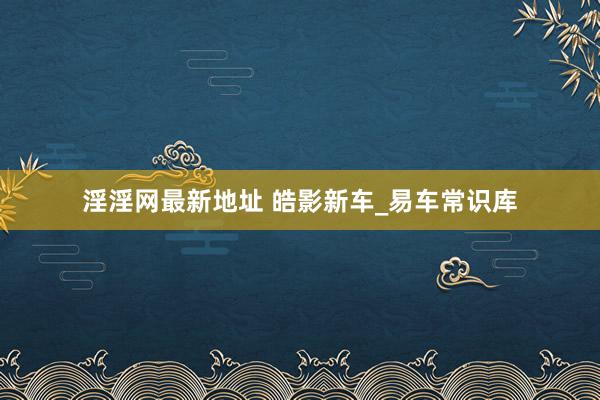 淫淫网最新地址 皓影新车_易车常识库