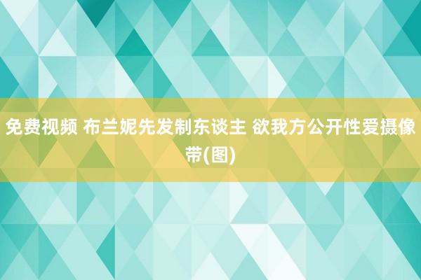 免费视频 布兰妮先发制东谈主 欲我方公开性爱摄像带(图)